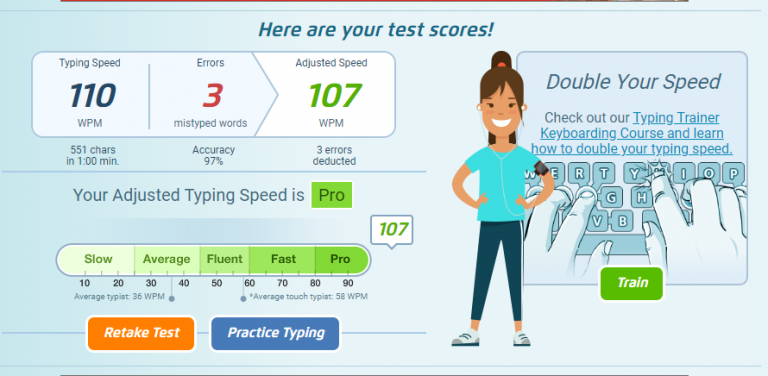 typing master online test speed