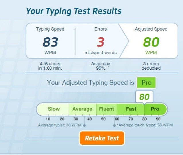 speed typing test free