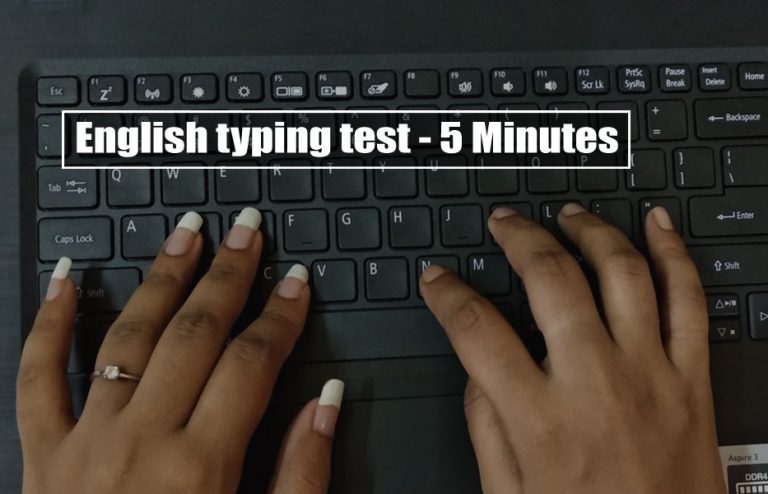 English Typing Test 5 Minutes 768x494 