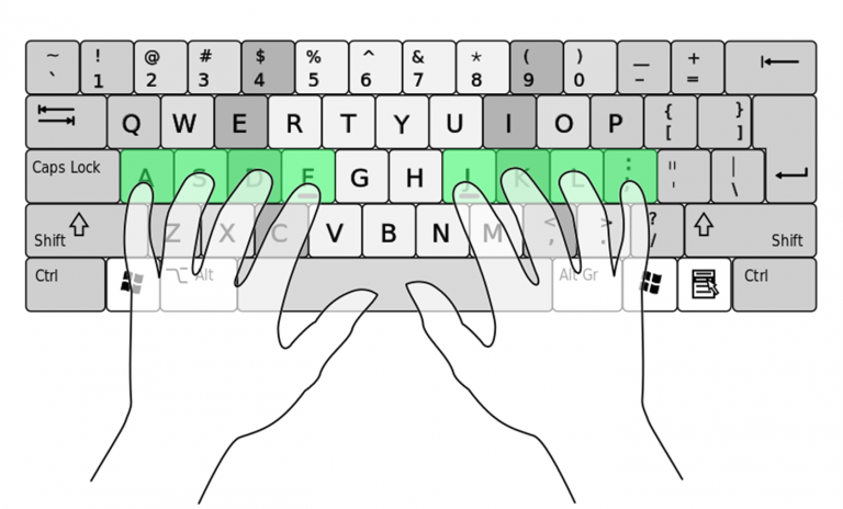 10 typing fingers